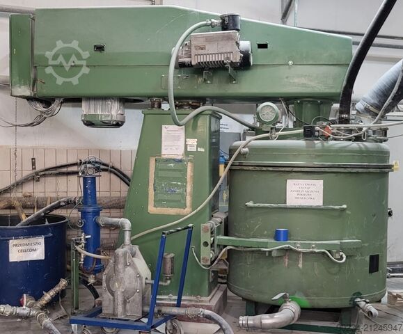 Dissolver 45 kW par Drais modèle RN 3-45 AS VAC pour fonctionnement sous vide avec cuve de mélange 2 DRAIS RN 3-45 AS VAC