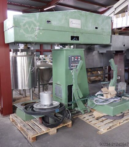 Dissolver 45 kW par Drais modèle RN 3-45 AS VAC pour fonctionnement sous vide avec cuve de mélange 2 DRAIS RN 3-45 AS VAC