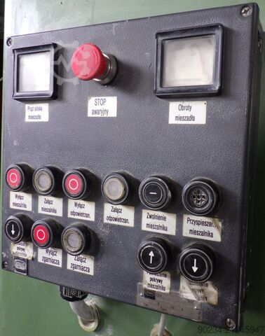 Dissolver 45 kW par Drais modèle RN 3-45 AS VAC pour fonctionnement sous vide avec cuve de mélange 2 DRAIS RN 3-45 AS VAC