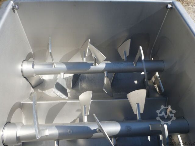 Mélangeur à palettes à double arbre Alco Food en acier inoxydable, volume total 330 L. ALCO FOOD MACHINES AMP 300-S