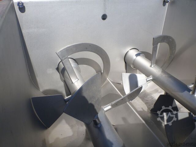 Mélangeur à palettes à double arbre Alco Food en acier inoxydable, volume total 330 L. ALCO FOOD MACHINES AMP 300-S