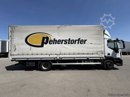 Φορτηγό πλατφόρμα με μουσαμά IVECO EUROCARGO 140E PLANE, LBW BÄR, EURO 6, KLIMA
