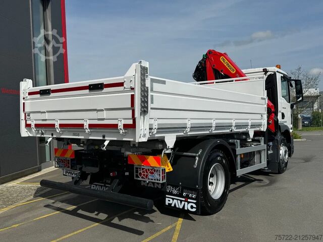 3-sided tipper MAN TGM 18.320 4x2 BB 3-Seiten Krankipper Palfinger