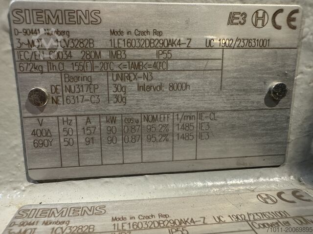 Elektromotor Siemens 1LE16032DB290AK4-Z