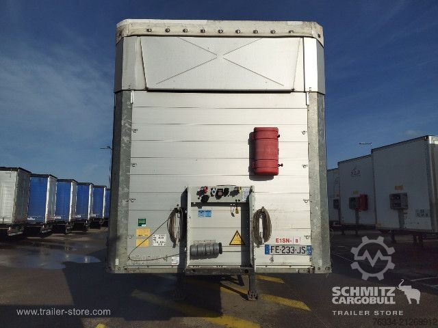 Open semitrailer with tarp Schmitz Cargobull Semitrailer Curtainsider Mega