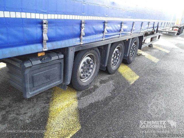 Open semitrailer with tarp Schmitz Cargobull Semitrailer Curtainsider Mega