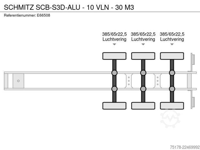 Kipper SCHMITZ SCB-S3D-ALU  - 10 VLN - 30 M3