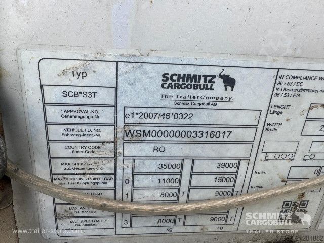 Nyitott ponyvás félpótkocsi Schmitz Cargobull Curtainsider Standard