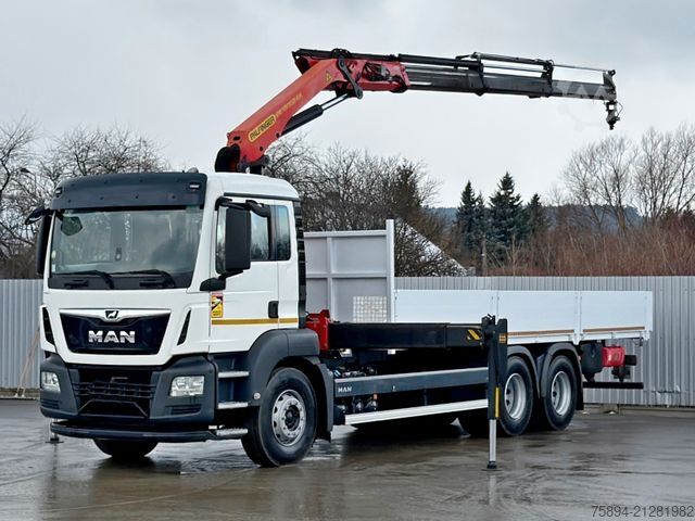Teherautóra szerelt daru MAN TGS 26.360*PRITSCHE 7,60m *6x4 * KRAN/ FUNK