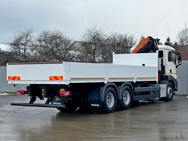Teherautóra szerelt daru MAN TGS 26.360*PRITSCHE 7,60m *6x4 * KRAN/ FUNK