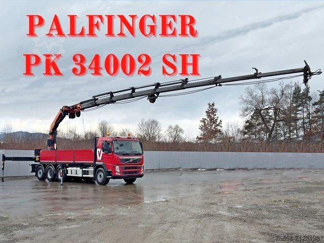 Autokran VOLVO FM 420 PRITSCHE 6,40m *PK 34002 SH + FUNK/8x4
