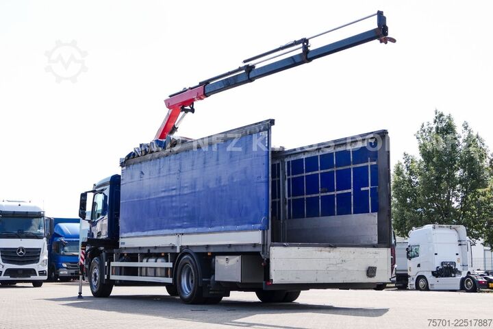 Jeřáb na nákladním automobilu MERCEDES-BENZ Actros 1836 Stahl Transport Kran Fassi F125 Funk
