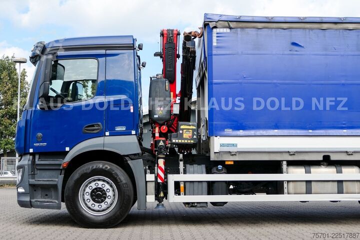 Jeřáb na nákladním automobilu MERCEDES-BENZ Actros 1836 Stahl Transport Kran Fassi F125 Funk