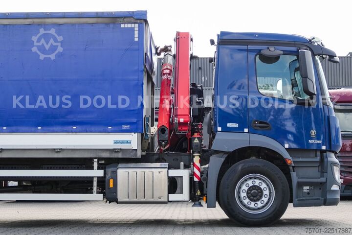 Jeřáb na nákladním automobilu MERCEDES-BENZ Actros 1836 Stahl Transport Kran Fassi F125 Funk
