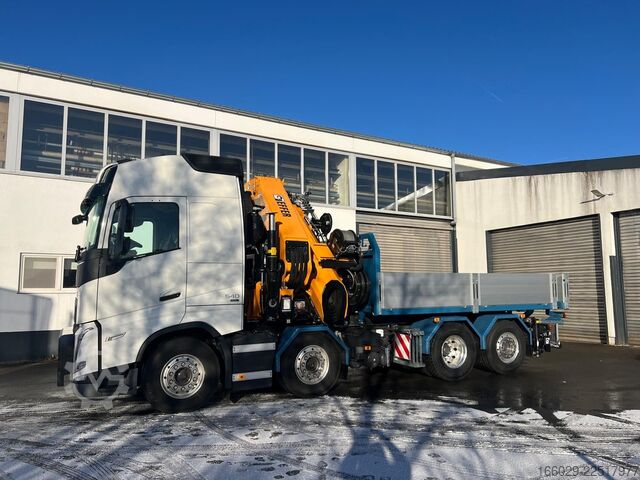 Vrachtauto met open laadbak VOLVO FH 540 8x2 EFFER Kran Sattelzugmaschine