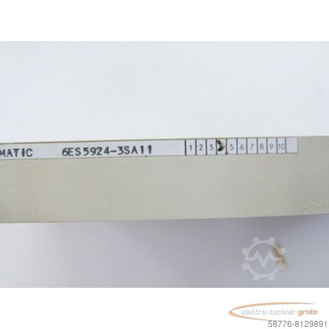 Componente Siemens 6E5924-3SA11 CPU