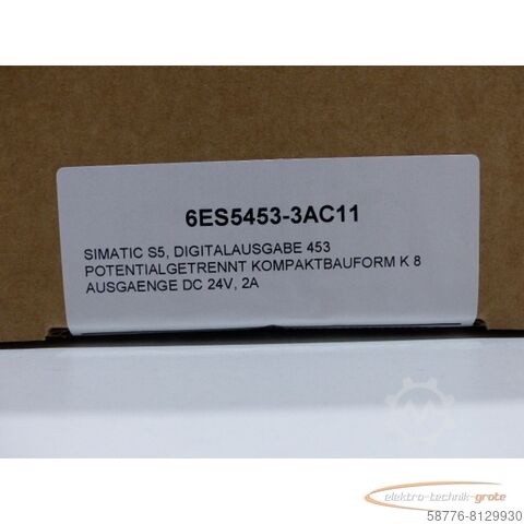 Siemens onderdeel Siemens 6ES5453-3AC11 Digitalausgabe generalüberholt mit 12 Monaten Gewährleistung