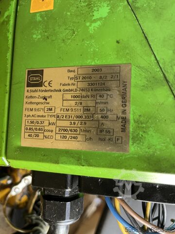 2000kg-os utazó daru + Stahl csörlő Suwnica L-1042cm 2000kg