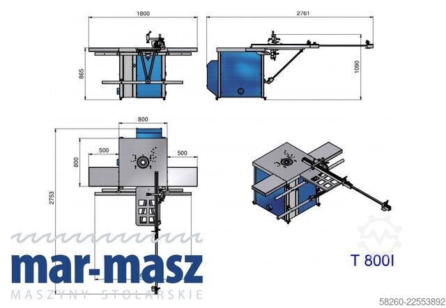Μορφωτή ατράκτου με τρόλεϊ STOMANA T 800 I uchylne wrzeciono
