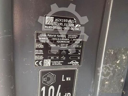 Gaffeltruck Linde H 80 D (396)
