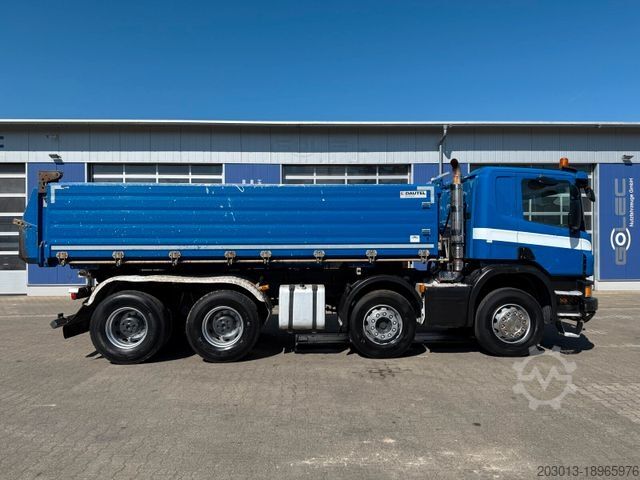 Camion ribaltabile trilaterale SCANIA P 410 8x4 Dreiseitenkipper DAUTEL
