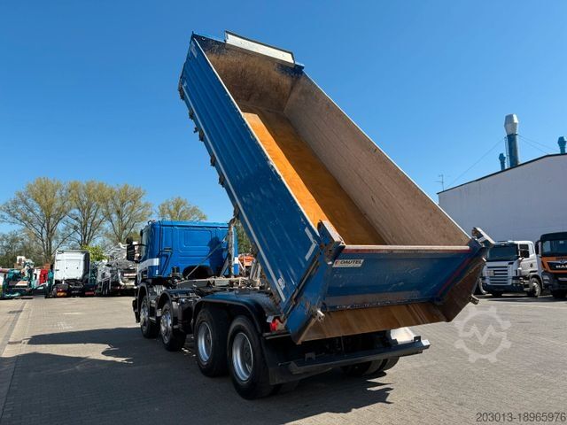 Camion ribaltabile trilaterale SCANIA P 410 8x4 Dreiseitenkipper DAUTEL