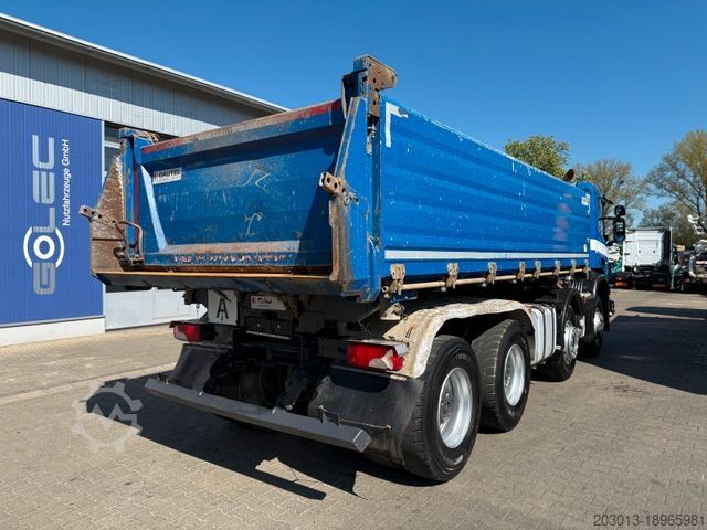 Autocarro ribaltabile SCANIA P 410 8x4 Dreiseitenkipper DAUTEL