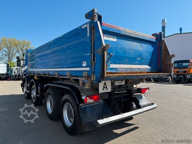 Autocarro ribaltabile SCANIA P 410 8x4 Dreiseitenkipper DAUTEL