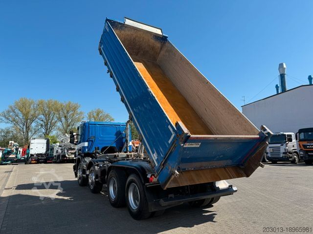 Autocarro ribaltabile SCANIA P 410 8x4 Dreiseitenkipper DAUTEL