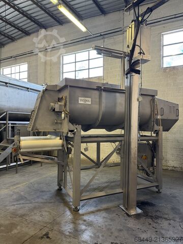 Dvovratilni lopatasti mešač, 2.600 l Inotec dubbele peddelmenger 2.600L Type IPM 200