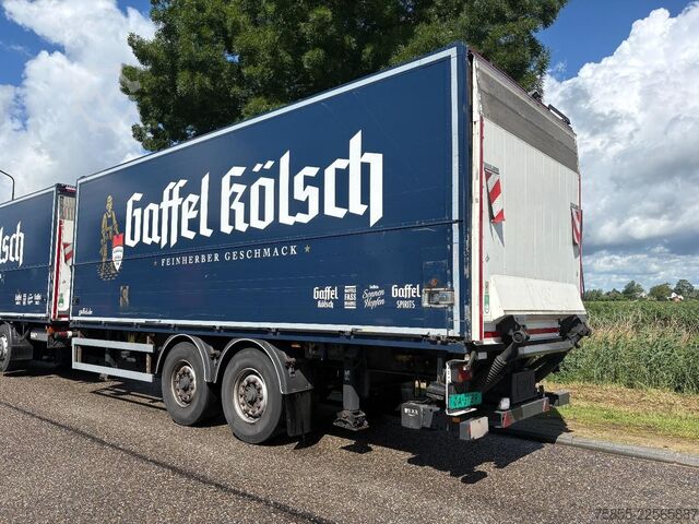 Gesloten bak WEB Trailer ZPRASQ 18 GETRÄNKE / BPW / DISC / LOADING LIFT
