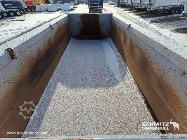 Semi-reboque basculante Schmitz Cargobull Semitrailer Tipper Steel half pipe body 25m³