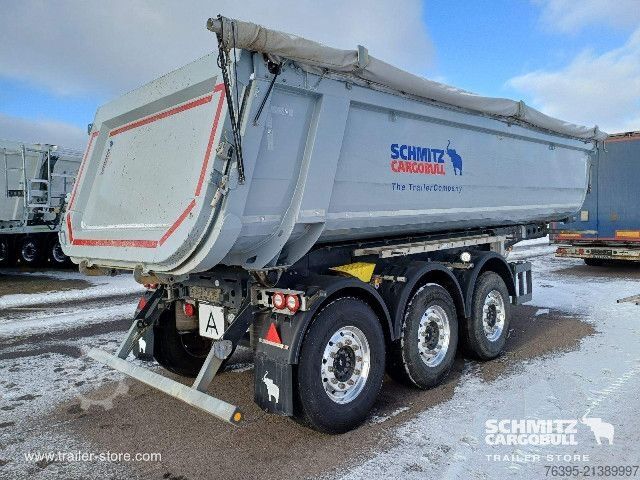 Semi-reboque basculante Schmitz Cargobull Semitrailer Tipper Steel half pipe body 25m³