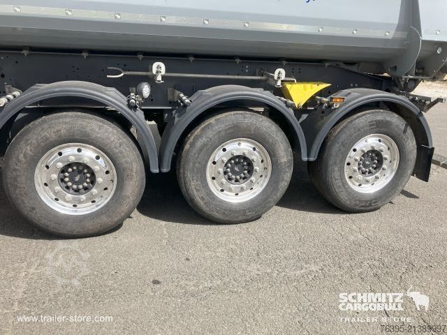 Semi-reboque basculante Schmitz Cargobull Semitrailer Tipper Steel half pipe body 25m³