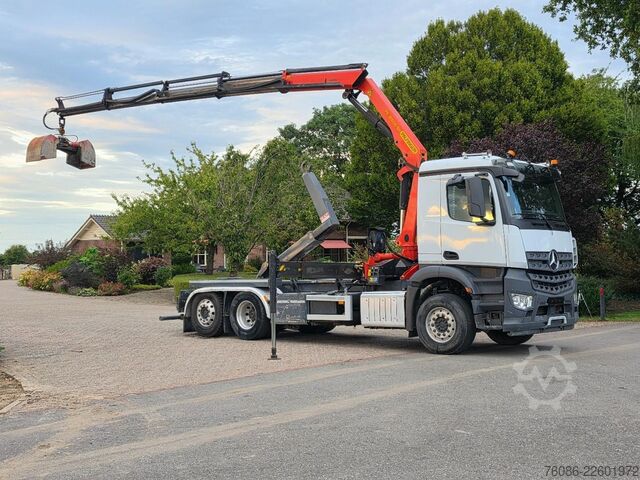Hakenarmsystem Mercedes-Benz Arocs KRAAN/HAAK!! EURO6!! BELGIUM TRUCK!