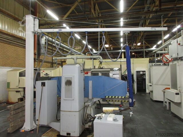 Żuraw słupowy obrotowy, żuraw obrotowy, wysięg 4,6 m, udźwig 50 kg Schmalz Jumbo Flex Drehkran Vacuumsauger Vacupowerlift Vacuum Sauger Saugheber