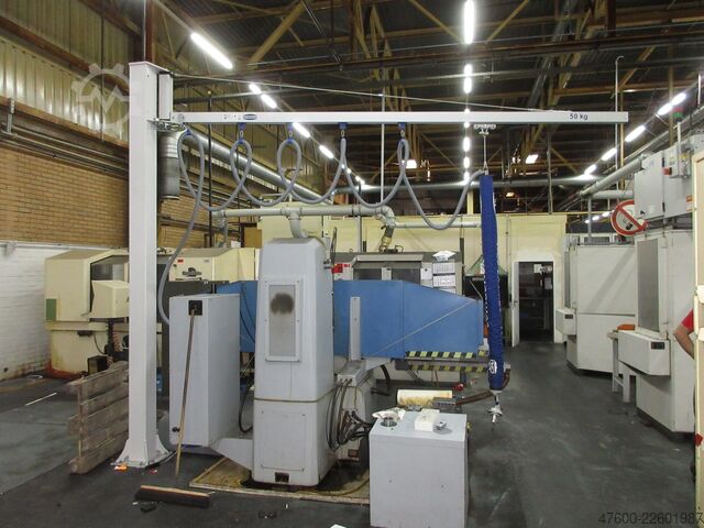 Żuraw słupowy obrotowy, żuraw obrotowy, wysięg 4,6 m, udźwig 50 kg Schmalz Jumbo Flex Drehkran Vacuumsauger Vacupowerlift Vacuum Sauger Saugheber