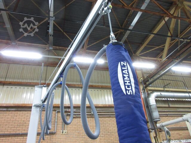 Żuraw słupowy obrotowy, żuraw obrotowy, wysięg 4,6 m, udźwig 50 kg Schmalz Jumbo Flex Drehkran Vacuumsauger Vacupowerlift Vacuum Sauger Saugheber