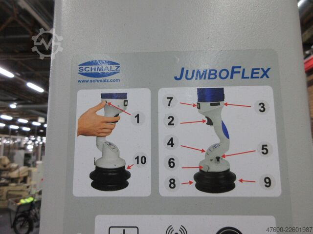 Żuraw słupowy obrotowy, żuraw obrotowy, wysięg 4,6 m, udźwig 50 kg Schmalz Jumbo Flex Drehkran Vacuumsauger Vacupowerlift Vacuum Sauger Saugheber