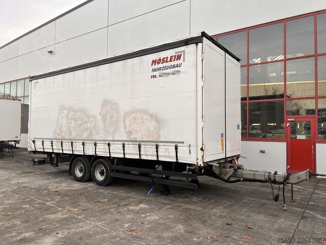 Remorque ouverte avec bâche Möslein TPW 105 D 7,30  Tandem- Schiebeplanenanhänger zum Durchladen