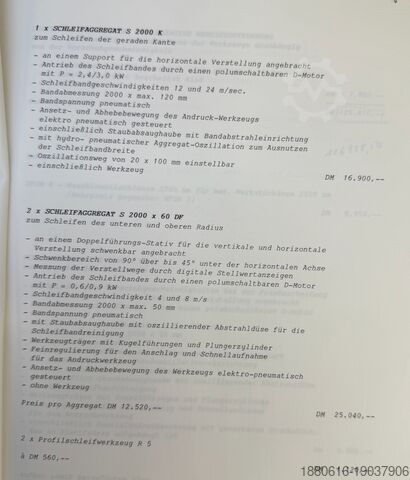 Profielfrees- en slijpmachine Kuhlmeyer UFSM