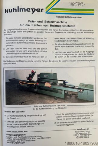 Profielfrees- en slijpmachine Kuhlmeyer UFSM