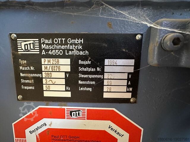 Edge banding machine OTT PROFImatic 258