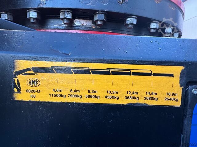 Jeřábové vozidlo Volvo FH 540 FH 540 8x4 HMF 6020-O K6 + JIB FJ 1200-6
