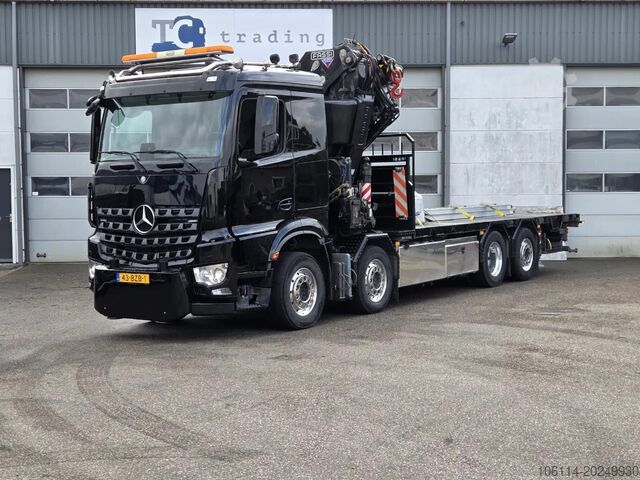 Vrachtwagen met kraan Mercedes-Benz Arocs 8x2 4 Fassi 82TM 2017 euro 6