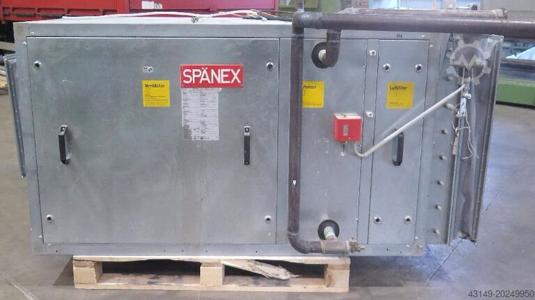 Verfnevelafzuiging + toevoerluchtsysteem Spänex