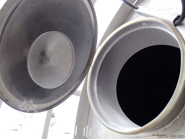 2 x 55 m³ Aluminium silos ø 3.000mm Zeppelin