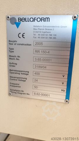 LIPPENROLLER BELLAFORM RR 150-4 MIT ZÄHLSTATION