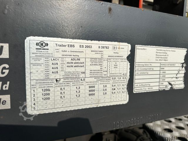 Tippsemitrailer  Reiling Glas Recycling / Palfinger PK 18000