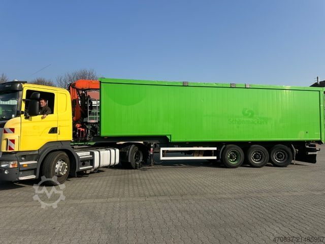Tippsemitrailer  Reiling Glas Recycling / Palfinger PK 18000